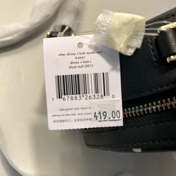 Disney x Kate Spade New York Minnie Mouse Crossbody Bag in Black Polka Dot - Picture 5 of 8